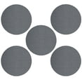 thumbnail image 1 of Furnish My Place Corner Indoor/Outdoor Commercial Black Color Rug, Corner Area Rug, Home Decor Mat, Pet-Friendly Carpet for Living Room, Bedroom, Made in USA, 2' Round - Set of 5, 1 of 6
