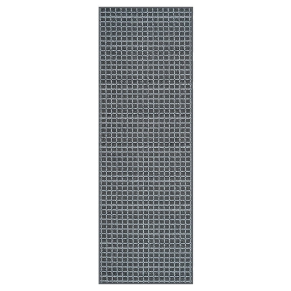 Furnish My Place Corner Indoor/Outdoor Commercial Color Rug - Black, 2' x 44', Pet and Kids Friendly Rug. Made in USA, Runner, Area Rugs Great for Kids, Pets, Event, Wedding