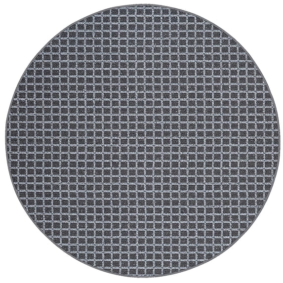 Furnish My Place Corner Indoor/Outdoor Commercial Color Rug - Black, 4' Round, Pet and Kids Friendly Rug. Made in USA, Round, Area Rugs Great for Kids, Home Decor, Event, Wedding
