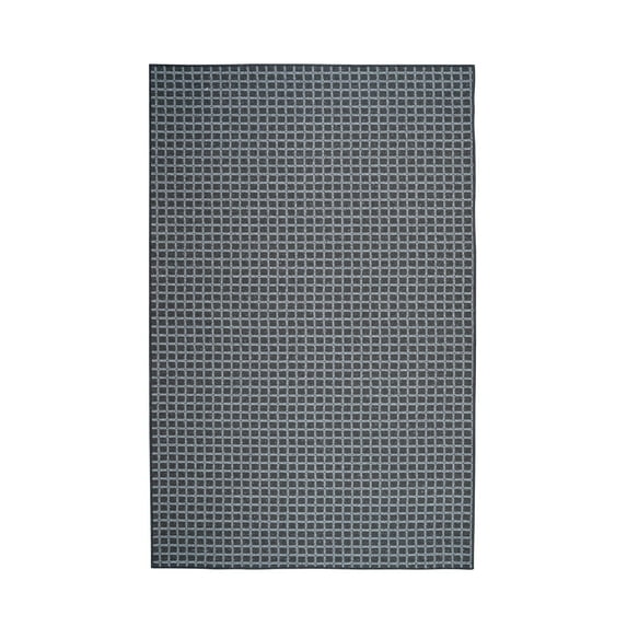 Furnish My Place Corner Indoor/Outdoor Commercial Color Rug - Black, 5' x 7', Pet and Kids Friendly Rug. Made in USA, Rectangle, Area Rugs Great for Kids, Pets, Event, Wedding