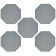 thumbnail image 1 of Furnish My Place Corner Indoor/Outdoor Commercial Grey Color Rug, Corner Area Rug, Home Decor Mat, Pet-Friendly Carpet for Living Room, Bedroom, Made in USA, 3' Octagon - Set of 5, 1 of 6