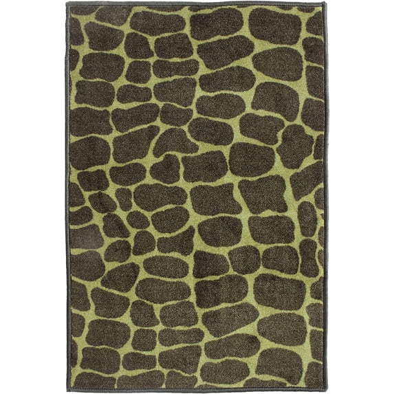 Furnish My Place Giraffe Assorted Area Rug, Animal Print Area Rug, Pet-Friendly Rug, Baby Nursery Mat, Indoor Area Rug, Perfect for Living Room, Playroom, 2' Hexagon - Set of 20