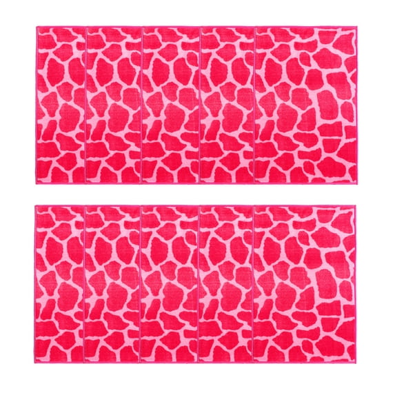Furnish My Place Giraffe Girly Giraffe Area Rug, Animal Print Area Rug, Pet-Friendly Rug, Baby Nursery Mat, Indoor Area Rug, Perfect for Living Room, Playroom, 1.5' x 2.25' Rectangle - Set of 10
