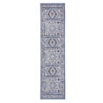 thumbnail image 1 of Furnish My Place Indoor Geometric Tribal Rug with Jute Backing Runner - 2 ft. x 8 ft., Light Blue, Native American, Area Rug for Living Room, Bedroom, Hallway, 1 of 8