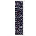 thumbnail image 1 of Furnish My Place Indoor Moroccan Geometric Print Rug with Jute Backing Runner - 2 ft. x 8 ft., Navy, Patterned, Area Rug for Living Room, Bedroom, Hallway, 1 of 8