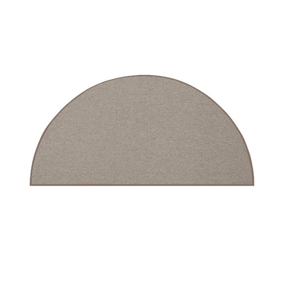 Furnish My Place Modern Indoor/Outdoor Commercial Solid Color Rug - Beige, 72" x 144" Half Round, Pet and Kids Friendly Rug. Made in USA, Area Rugs Great for Kids, Pets, Event, Wedding