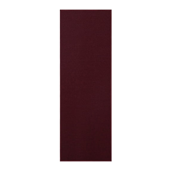 Furnish My Place Modern Indoor/Outdoor Commercial Solid Color Rug - Burgundy, 3' x 14', Pet and Kids Friendly Rug. Made in USA, Runner, Area Rugs Great for Kids, Pets, Event, Wedding