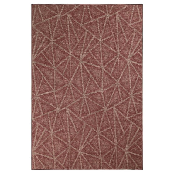 Furnish My Place Modern Indoor/Outdoor Commercial Solid Color Rug - Burgundy, 9' x 11', Pet and Kids Friendly Rug. Made in USA, Area Rugs Great for Kids, Pets, Event, Wedding