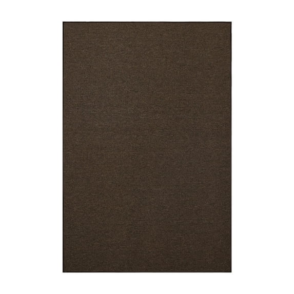 Furnish My Place Modern Indoor/Outdoor Commercial Solid Color Rug - Chocolate, 3' x 6', Pet and Kids Friendly Rug. Made in USA, Rectangle, Area Rugs Great for Kids, Pets, Event, Wedding