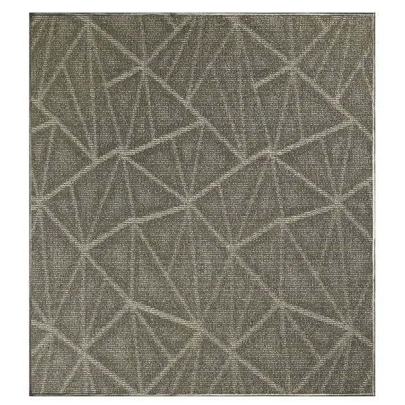 Furnish My Place Modern Indoor/Outdoor Commercial Solid Color Rug - Neutral, 4' x 4', Square, Pet and Kids Friendly Rug. Made in USA, Area Rugs Great for Kids, Pets, Event, Wedding