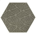 thumbnail image 1 of Furnish My Place Modern Indoor/Outdoor Commercial Solid Color Rug - Neutral, 5' Hexagon, Pet and Kids Friendly Rug. Made in USA, Area Rugs Great for Kids, Pets, Event, Wedding, 1 of 6