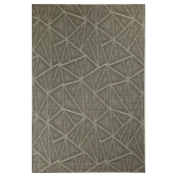 Furnish My Place Modern Indoor/Outdoor Commercial Solid Color Rug - Neutral, 6' x 9', Pet and Kids Friendly Rug. Made in USA, Area Rugs Great for Kids, Pets, Event, Wedding