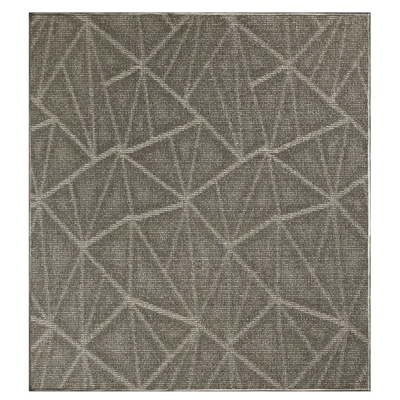 Furnish My Place Modern Indoor/Outdoor Commercial Solid Color Rug - Neutral, 7' x 7', Square, Pet and Kids Friendly Rug. Made in USA, Area Rugs Great for Kids, Pets, Event, Wedding