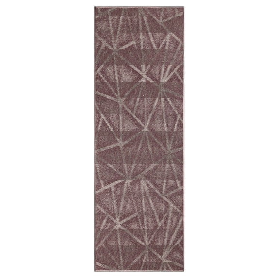 Furnish My Place Modern Indoor/Outdoor Commercial Solid Color Rug - Purple, 2' x 42', Runner, Pet and Kids Friendly Rug. Made in USA, Area Rugs Great for Kids, Pets, Event, Wedding