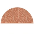 thumbnail image 1 of Furnish My Place Modern Indoor/Outdoor Commercial Solid Color Rug - Rust, 18" x 36" Half Round, Pet and Kids Friendly Rug. Made in USA, Area Rugs Great for Kids, Pets, Event, Wedding, 1 of 5