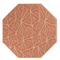 thumbnail image 1 of Furnish My Place Modern Indoor/Outdoor Commercial Solid Color Rug - Rust, 3' Octagon, Pet and Kids Friendly Rug. Made in USA, Area Rugs Great for Kids, Pets, Event, Wedding, 1 of 5
