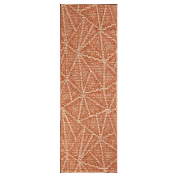 Furnish My Place Modern Indoor/Outdoor Commercial Solid Color Rug - Rust, 4' x 30', Runner, Pet and Kids Friendly Rug. Made in USA, Area Rugs Great for Kids, Pets, Event, Wedding