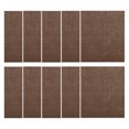 thumbnail image 1 of Furnish My Place Modern Plush Solid Brown Color Rug - Pets and Kids Friendly Rug, Indoor/Outdoor Mat, Area Rugs Great for Kids, Pets, Event, Living Room, Made in USA, 2' x 2' Square - Set of 10, 1 of 10