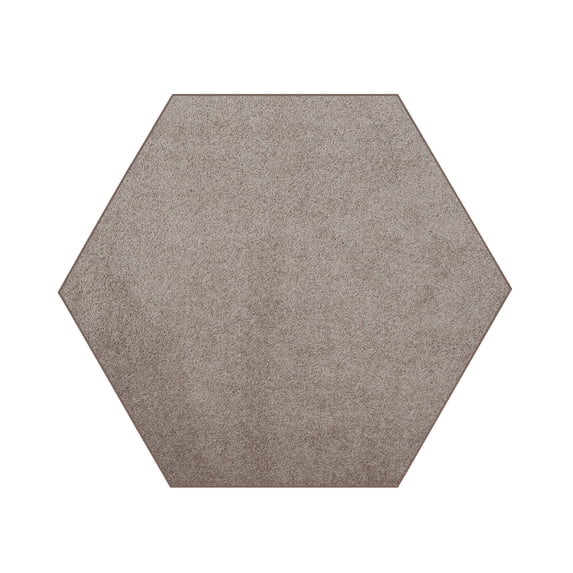 Furnish my Place Modern Plush Solid Color Rug - Beige, 10' Hexagon, Pet and Kids Friendly Rug. Made in USA, Hexagon, Area Rugs Great for Kids, Pets, Event, Wedding