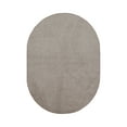 thumbnail image 1 of Furnish my Place Modern Plush Solid Color Rug - Beige, 6' x 9' Oval, Pet and Kids Friendly Rug. Made in USA, Oval, Area Rugs Great for Kids, Pets, Event, Wedding, 1 of 10