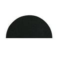thumbnail image 1 of Furnish my Place Modern Plush Solid Color Rug - Black, 20" x 40" Half Round, Pet and Kids Friendly Rug. Made in USA, Half Round, Area Rugs Great for Kids, Pets, Event, Wedding, 1 of 12
