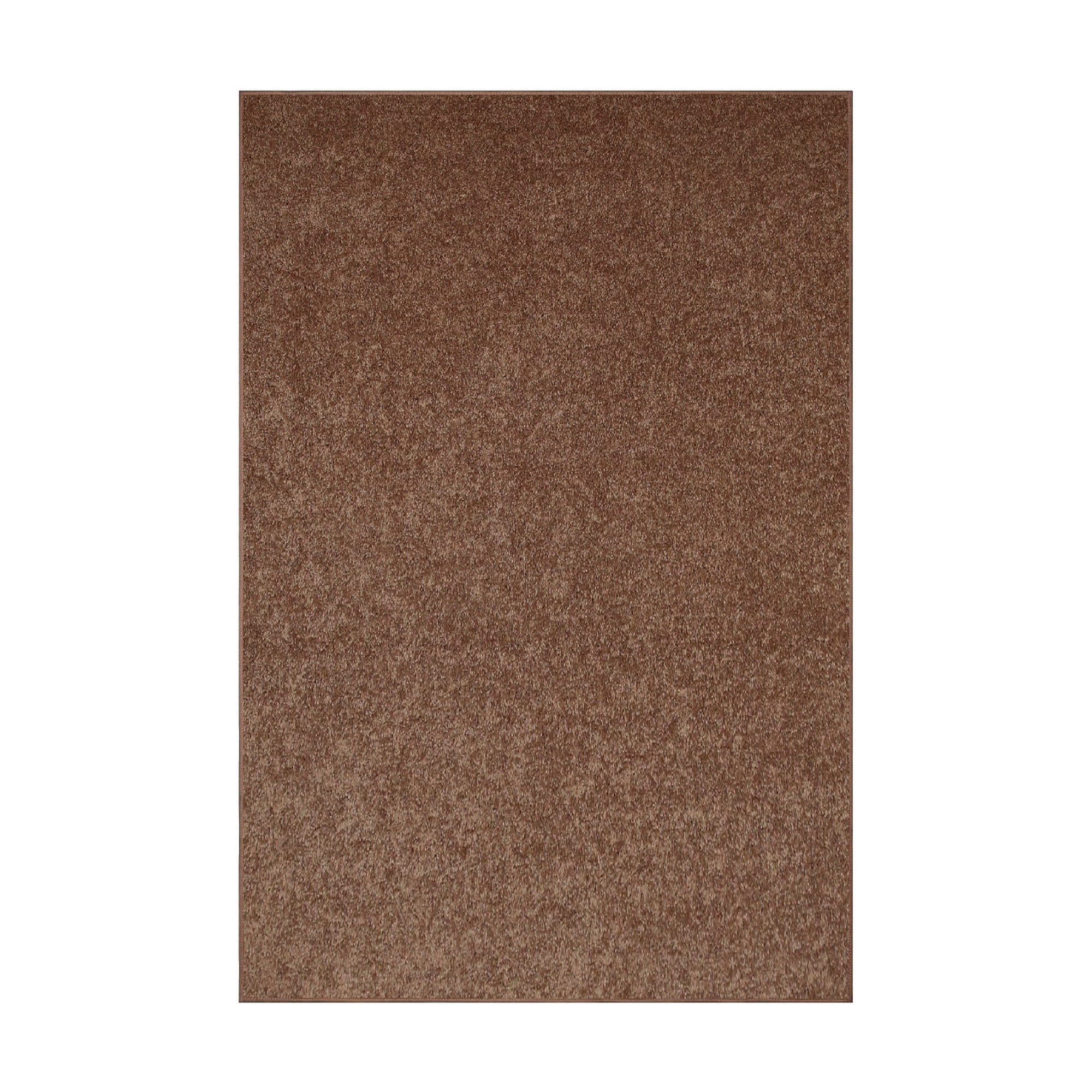 Brown Polyester Kids' Room Solid Area Rug, 3' x 4'