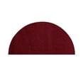 thumbnail image 1 of Furnish my Place Modern Plush Solid Color Rug - Burgundy, 27" x 54" Half Round, Pet and Kids Friendly Rug. Made in USA, Half Round, Area Rugs Great for Kids, Pets, Event, Wedding, 1 of 12