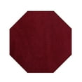 thumbnail image 1 of Furnish my Place Modern Plush Solid Color Rug - Burgundy, 7' Octagon, Pet and Kids Friendly Rug. Made in USA, Octagon, Area Rugs Great for Kids, Pets, Event, Wedding, 1 of 12