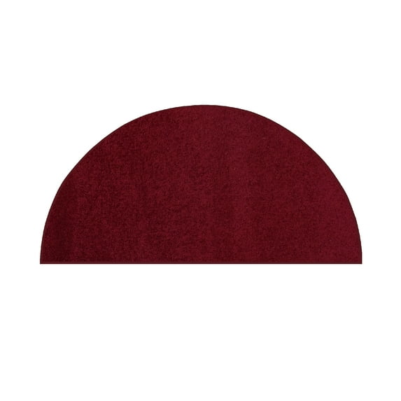 Furnish my Place Modern Plush Solid Color Rug - Burgundy, 72" x 144" Half Round, Pet and Kids Friendly Rug. Made in USA, Half Round, Area Rugs Great for Kids, Pets, Event, Wedding