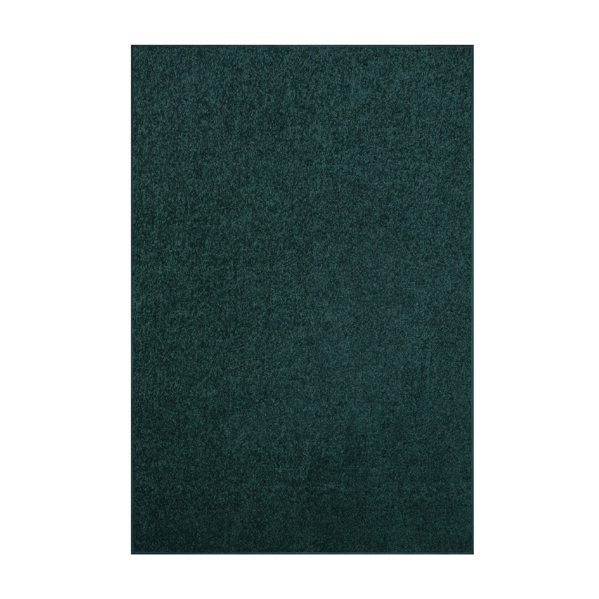 Forest Green Oval Synthetic Kids Area Rug 4' x 6'