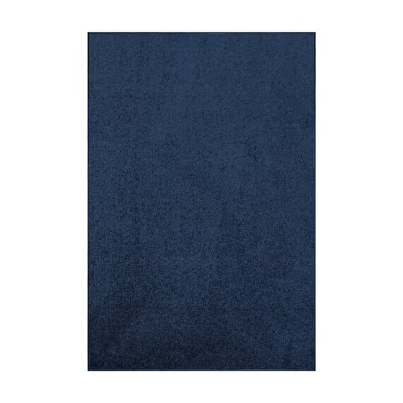 Furnish my Place Modern Plush Solid Color Rug - Navy, 8' x 17', Pet and Kids Friendly Rug. Made in USA, Rectangle, Area Rugs Great for Kids, Pets, Event, Wedding