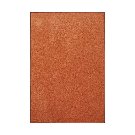 Furnish my Place Modern Plush Solid Color Rug - Orange, 5' x 7', Pet and Kids Friendly Rug. Made in USA, Rectangle, Area Rugs Great for Kids, Pets, Event, Wedding