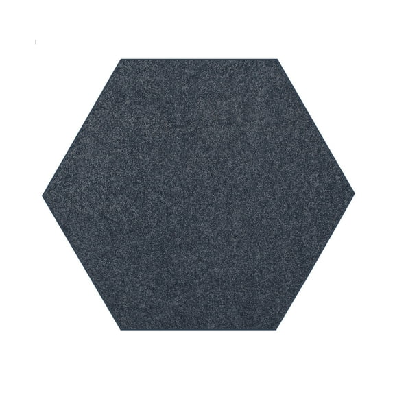 Furnish my Place Modern Plush Solid Color Rug - Petrol Blue, 2' Hexagon, Pet and Kids Friendly Rug. Made in USA, Hexagon, Area Rugs Great for Kids, Pets, Event, Wedding
