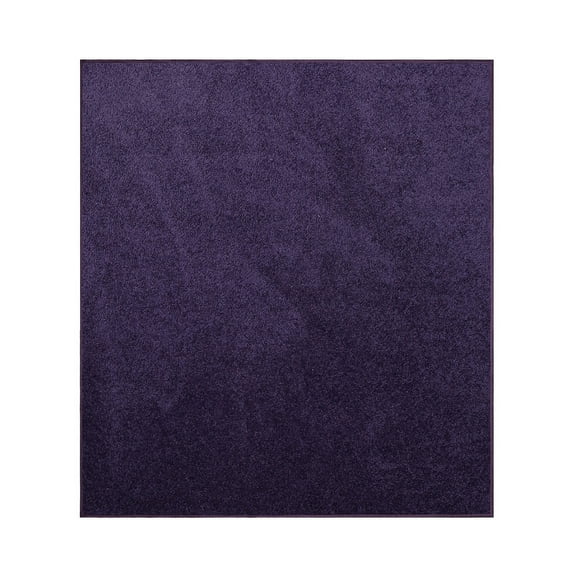 Furnishmyplace Modern Plush Solid Color Rug - Pet Friendly, Made in USA, Purple Area Rugs 8' x 8'