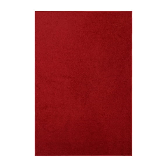 Furnishmyplace Modern Plush Solid Color Rug - Pet Friendly, Made in USA, Red Area Rugs 10' x 11'