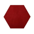 thumbnail image 1 of Furnishmyplace Modern Plush Solid Color Rug - Pet Friendly, Made in USA, Red Area Rugs 3' Hexagon, 1 of 11