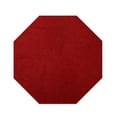 thumbnail image 1 of Furnishmyplace Modern Plush Solid Color Rug - Pet Friendly, Made in USA, Red Area Rugs 7' Octagon, 1 of 11