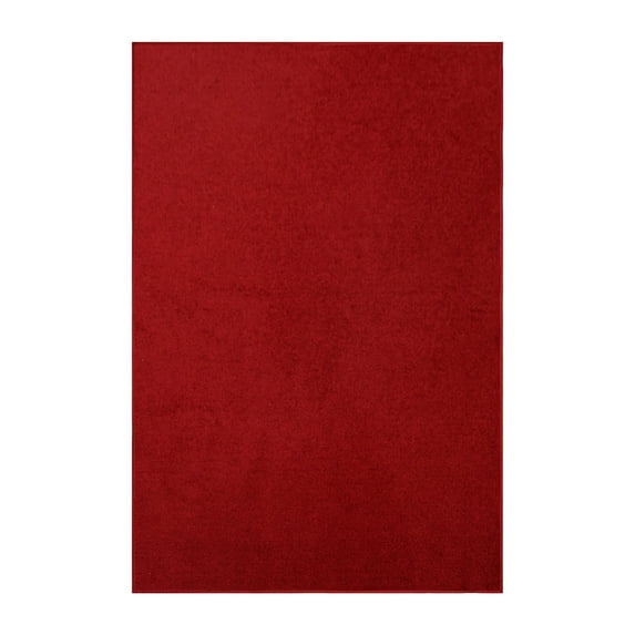 Furnishmyplace Modern Plush Solid Color Rug - Pet Friendly, Made in USA, Red Area Rugs 8' x 13'