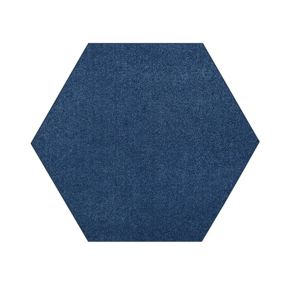Furnish my Place Modern Plush Solid Color Rug - Royal, 12' Hexagon, Pet and Kids Friendly Rug. Made in USA, Hexagon, Area Rugs Great for Kids, Pets, Event, Wedding