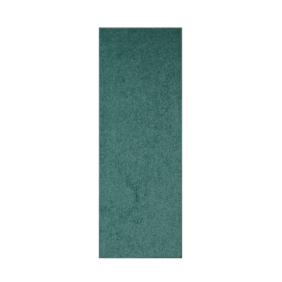 Furnish my Place Modern Plush Solid Color Rug - Teal, 2' x 12', Pet and Kids Friendly Rug. Made in USA, Runner, Area Rugs Great for kids, Pets, Event, Wedding