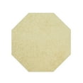 thumbnail image 1 of Furnishmyplace Modern Plush Solid Color Rug - Pet Friendly, Made in USA, Yellow Area Rugs 4' Octagon, 1 of 12