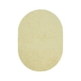 thumbnail image 1 of Furnishmyplace Modern Plush Solid Color Rug - Pet Friendly, Made in USA, Yellow Area Rugs 5' x 7' Oval, 1 of 12