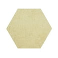 thumbnail image 1 of Furnishmyplace Modern Plush Solid Color Rug - Pet Friendly, Made in USA, Yellow Area Rugs 8' Hexagon, 1 of 12