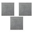 thumbnail image 1 of Furnish My Place Modern Plush Solid Grey Color Rug - Pets and Kids Friendly Rug, Indoor/Outdoor Mat, Area Rugs Great for Kids, Pets, Event, Living Room, Made in USA, 2' x 2' Square - Set of 3, 1 of 10