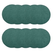 Furnish My Place Modern Plush Solid Teal Color Rug - Pets and Kids Friendly Rug, Indoor/Outdoor Mat, Area Rugs Great for Kids, Pets, Living Room, Made in USA, 18" Round - Set of 10
