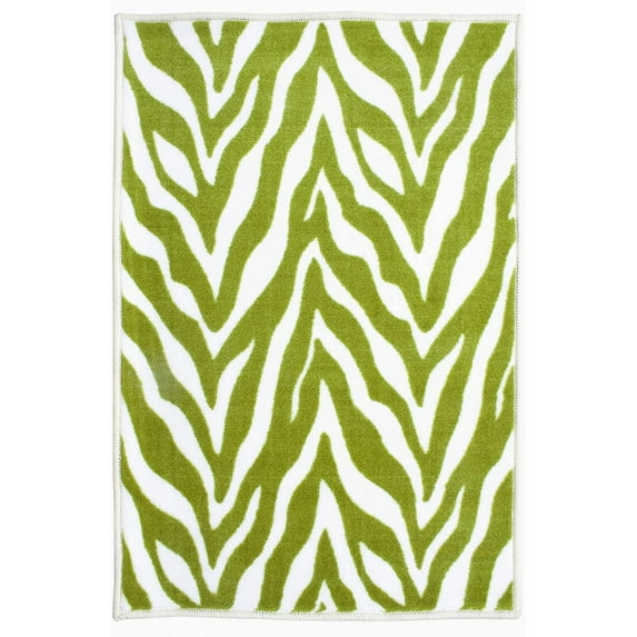 Furnish My Place Zebra Assorted Area Rug, Animal Print Area Rug, Indoor Rug, Pet-Friendly Rug, Home Decor Rug, Perfect for Living Room, 2' Round - Set of 10