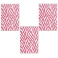 thumbnail image 1 of Furnish My Place Zebra Light Pink Area Rug, Animal Print Area Rug, Indoor Rug, Pet-Friendly Rug, Home Decor Rug, Perfect for Living Room, 2' x 4' Rectangle - Set of 3, 1 of 5