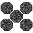 thumbnail image 1 of Furnish My Place Zebra Migrant Beauty Area Rug, Animal Print Area Rug, Indoor Rug, Pet-Friendly Rug, Home Decor Rug, Perfect for Living Room, 2' Octagon - Set of 5, 1 of 5