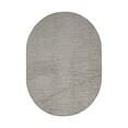 thumbnail image 1 of Furnishmyplace Abstract Contemporary Stripes Modern Plush - Easy Fit Brown, Area Rug 3' x 5' Oval, 1 of 4