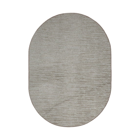 Furnishmyplace Abstract Contemporary Stripes Modern Plush - Easy Fit Brown, Area Rug 3' x 5' Oval
